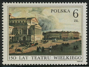 Znaczek Pocztowy. 2701 czyste** 150 lat Teatru Wielkiego w Warszawie 