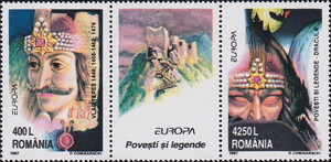 Rumunia Mi.5253-5254 pasek czysty** Europa Cept