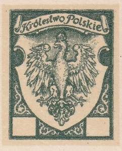 049 Projekt konkursowy barwa zielona- Jan Ogórkiewicz Polskie Marki Pocztowe 1918 rok