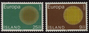 Islandia Mi.0442-443 czyste** Europa Cept