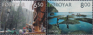 Faroer Mi.0497-498 czyste** Europa Cept