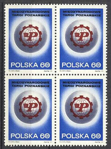 znaczek pocztowy 1944 czwórka czysta** XI Międzynarodowe Targi Poznańskie