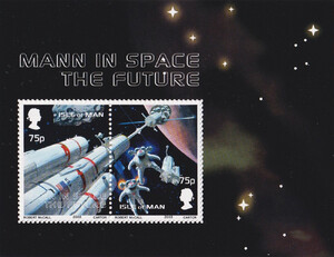 GB Isle of Man Mi.1038-1039 Blok 47 czysty**