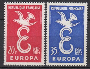 Francja Mi.1210-1211 czyste** Europa Cept