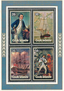 Cook-Islands Mi.0599-602 Blok 89 czyste**