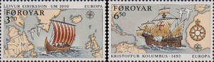 Faroer Mi.0231-232 czyste** Europa Cept