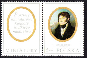 znaczek pocztowy 1876 przywieszka z lewej strony czyste** Miniatury w zbiorach Muzeum Narodowego