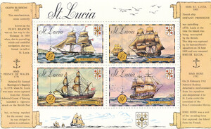 St. Lucia Mi.0329-332 Blok 2 czyste**