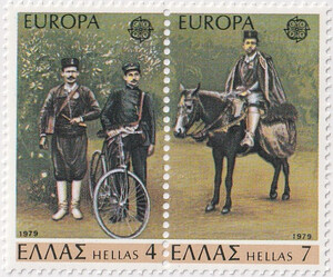 Grecja Mi.1352-1353 parka czyste** Europa Cept