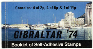 Gibraltar 0312 zeszycik znaczkowy kasowny