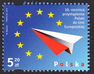 4525 czysty** 10 rocznica przystąpienia Polski do Unii Europejskiej