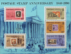 Guernsey Mi.0487-491 Blok 6 czyste**