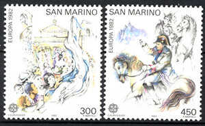 San Marino Mi.1249-1250 czyste** Europa Cept