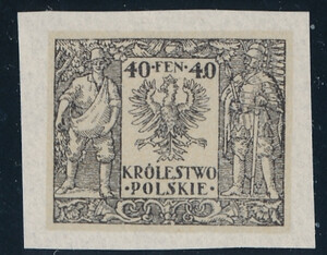 067 Projekt konkursowy - Polskie Marki Pocztowe 1918 rok - autor Adam Knauf