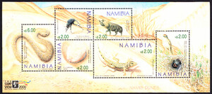 Namibia Mi.1017-1022 Blok 53 czyste**
