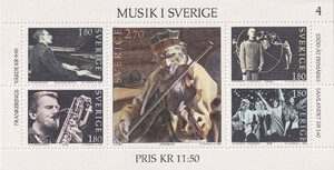Szwecja Mi.1253 blok 11 czysty** Czesław Słania