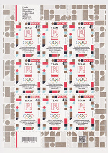5405 Arkusik czysty** Polska Reprezentacja Olimpijska na Igrzyskach XXXIII Olimpiady Paryż 2024
