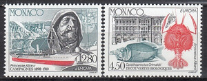 Monaco Mi.2178-2179 czyste** Europa Cept