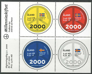 Aland Mi.0164-167 Blok 4 czyste** znaczki i bloki