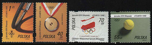 3457-3460 czysty** XXVI Igrzyska Olimpijskie w Atalancie i 100 Lecie Nowożytnych Igrzysk Olimpijskich