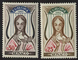 Monaco Mi.0742-743 czyste** Europa Cept