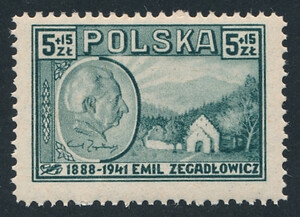 0419 a ZL 10¾  czysty** Emil Zegadłowicz
