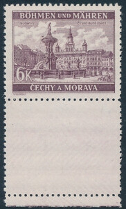 Protektorat Czech i Moraw Mi.058 pustopole pod znaczkiem czyste**