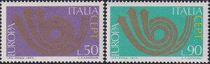 Włochy Mi.1409-1410 czyste** Europa Cept