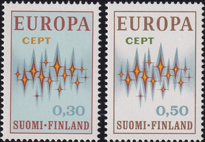 Finlandia Mi.0700-701 czyste** Europa Cept