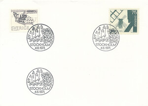 Szwecja Mi.0710-711 FDC Czesław Słania