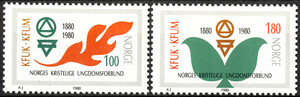 Norwegia Mi.0809-810 czyste** znaczki