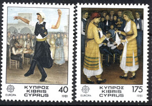 Cypr Mi.0547-548 czyste** Europa Cept