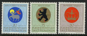Liechtenstein 0533-535 czyste**
