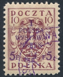 0103 B kasowany I Polska Wystawa Marek w Warszawie