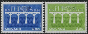 Monaco Mi.1622-1623 czyste** Europa Cept