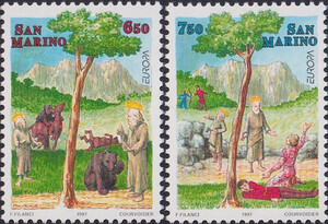 San Marino Mi.1713-1714 czyste** Europa Cept