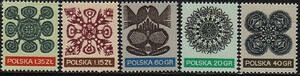 znaczki pocztowe 1945-1949 czyste** Wycinanki ludowe