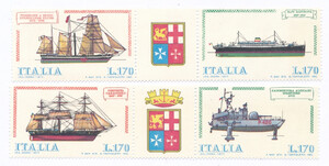 Włochy Mi.1579-1582 paski rozdzielone przywieszką czyste**