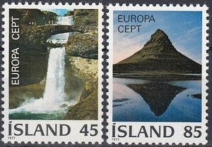 Islandia Mi.0522-523 czyste** Europa Cept