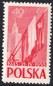 769 b papier średni ząbkowanie 11 czyste** 10 rocznica Układu polsko-radzieckiego