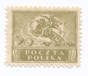 0101 b oliwkowozielony ZL 10:11½ czysty** Wydanie dla obszaru całej Rzeczypospolitej po unifikacji