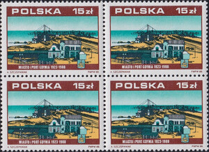 3033 w czwórce czysty** 70. rocznica odzyskania niepodległości Polski (VI) - port Gdynia
