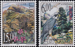 Jugosławia Mi.2910-2911 czyste** Europa Cept