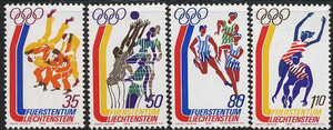 Liechtenstein 0651-654 czyste**