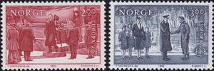 Norwegia Mi.0865-866 czyste** Europa Cept
