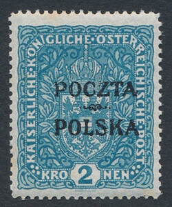 0046 bc B16 ostroga na A Poczta atest 373/25 czysty** Wydanie krakowskie