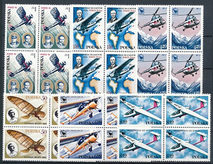2404-2409 w czwórkach czyste** Lotnictwo polskie
