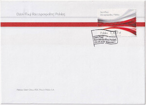 FDC 4456 Dzień Flagi Rzeczypospolitej Polskiej