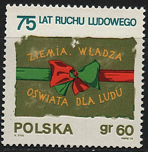znaczek pocztowy 1859 czysty** 75-lecie ruchu ludowego w Polsce