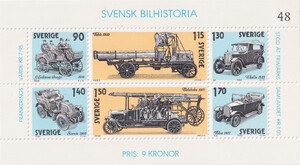 Szwecja Mi.1118-1123 Blok 8 czysty**